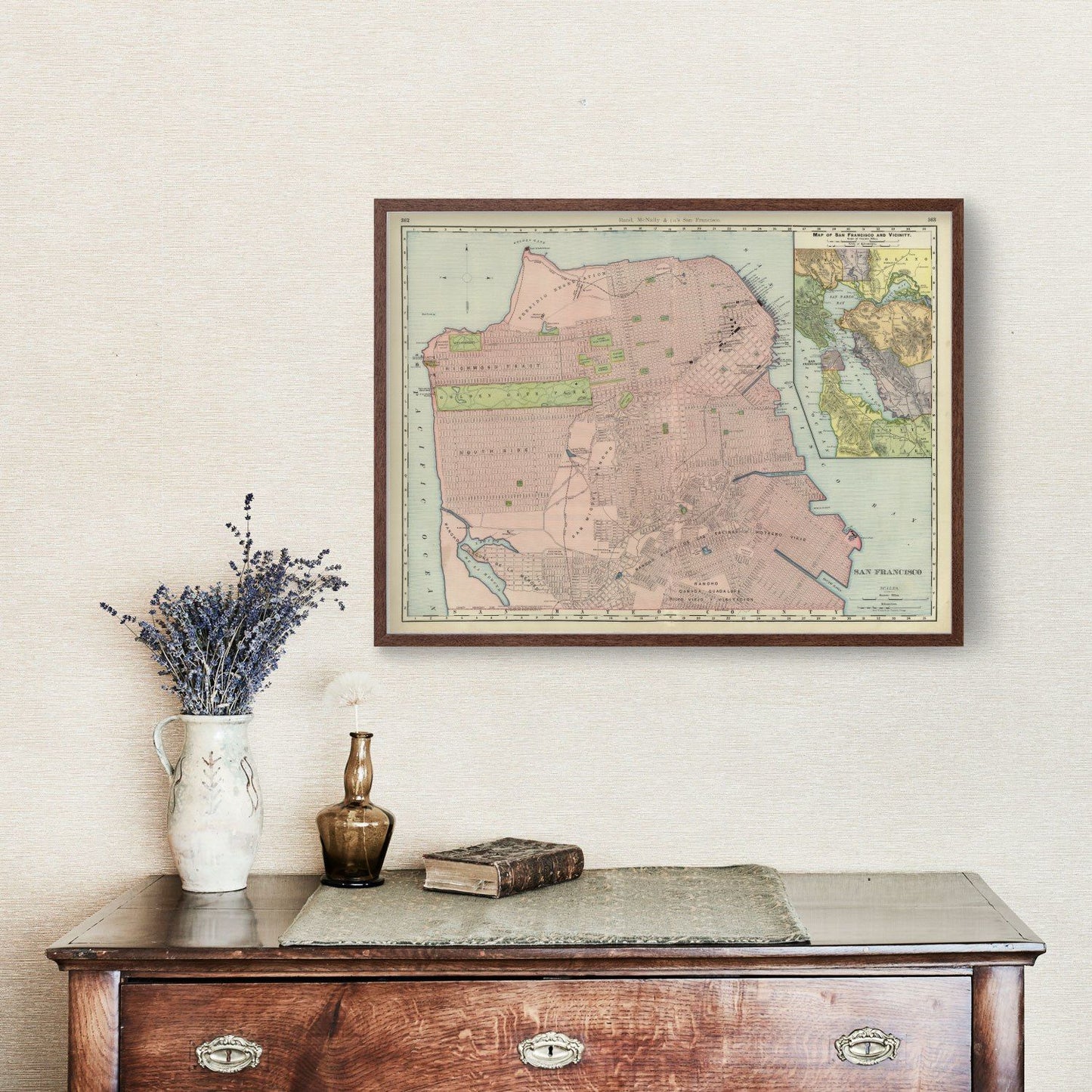 Vintage Map of San Francisco, California, 1903