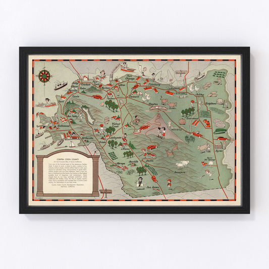 Vintage map of San Francisco, California, 1932