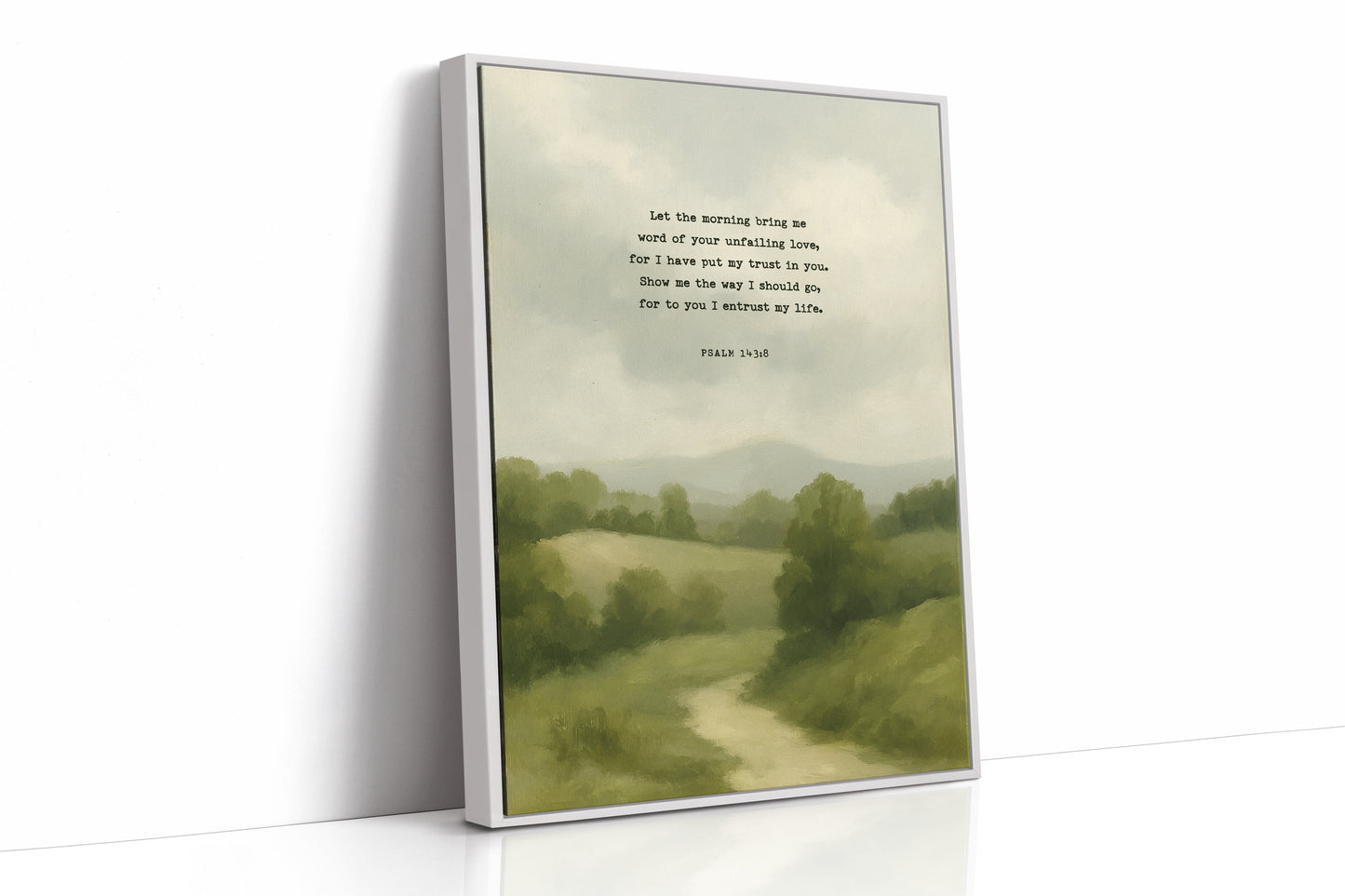 Morning Trust Psalm 143:8 Landscape Faith Print