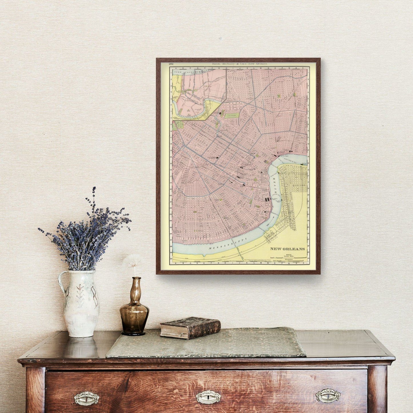 Vintage Map of New Orleans, Louisiana, 1903