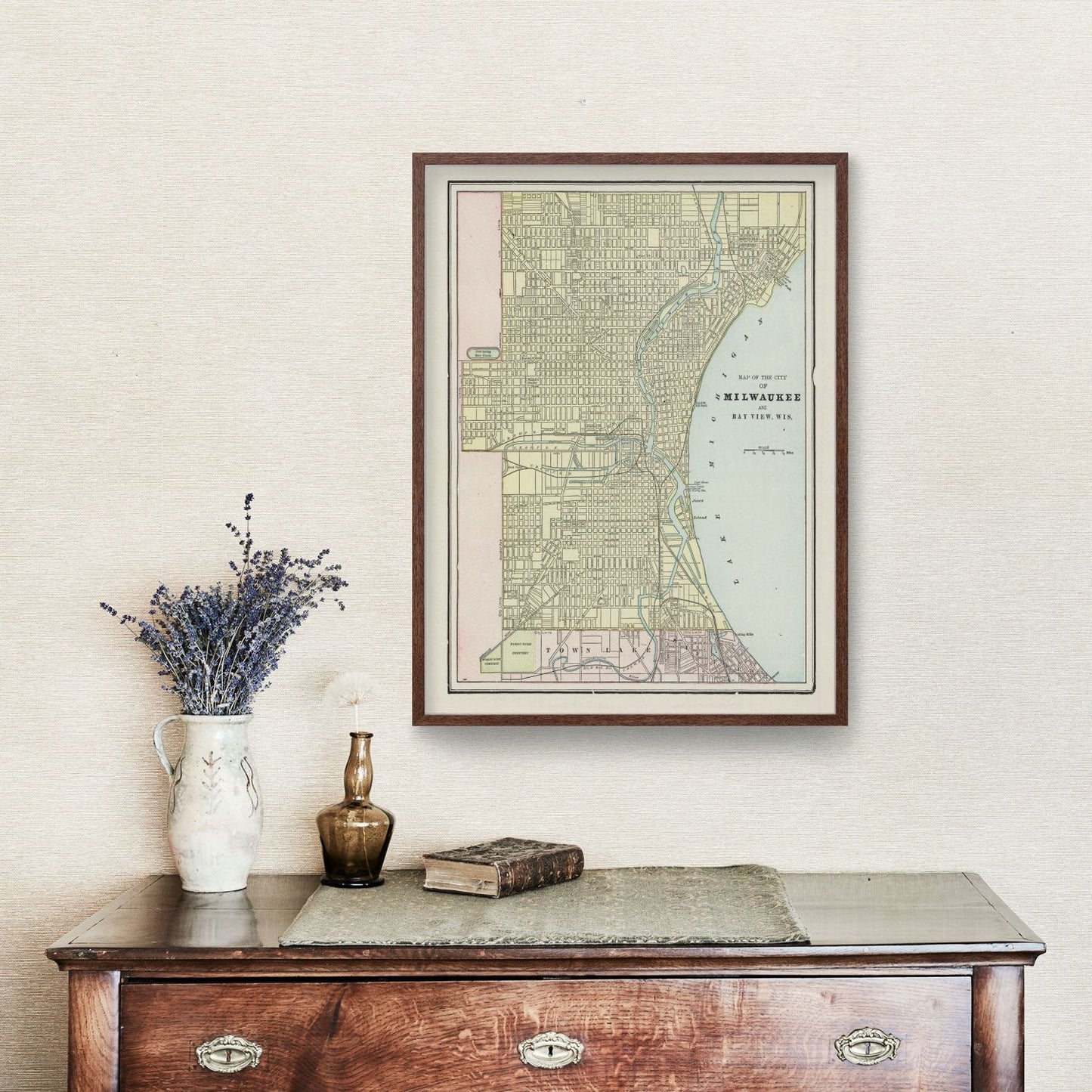 Vintage Map of Milwaukee, Wisconsin, 1901