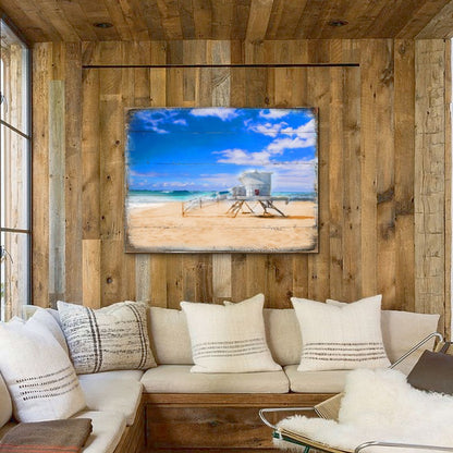 Beach Lifeguard Tower Wood Wall Art - Coastal Decor
