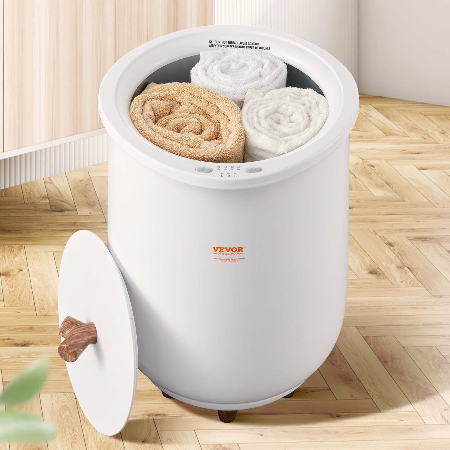 Towel Warmer Bucket: Spa-Warm Towels in 1 Minute