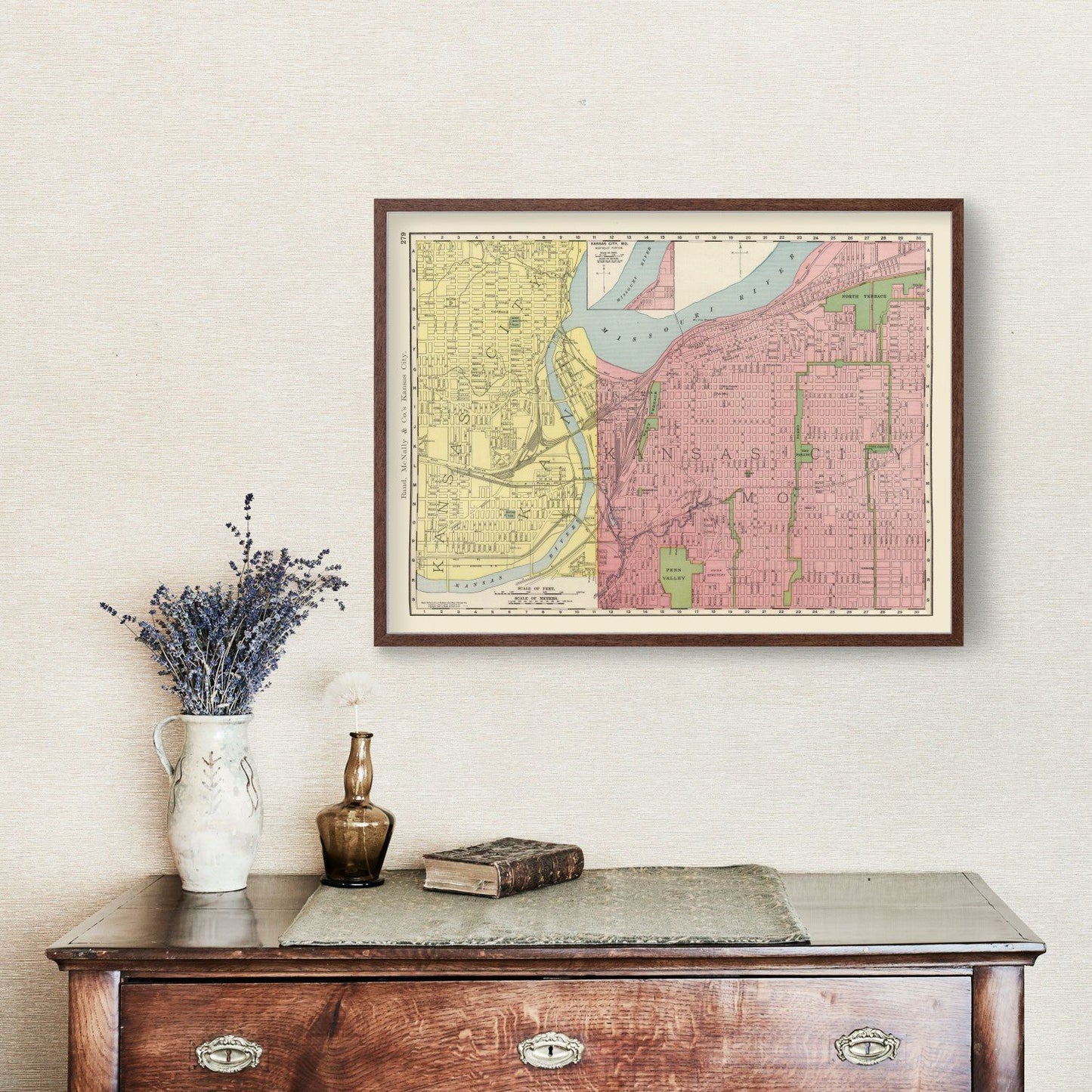 Vintage Map of Kansas City, Missouri, 1903