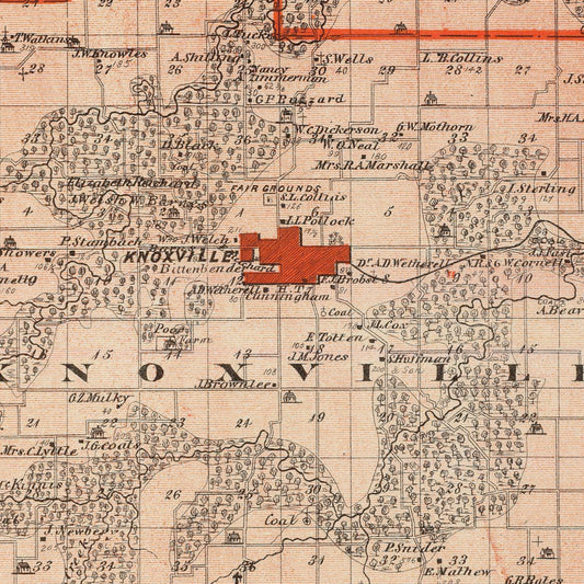 Vintage Map of Marion County, Iowa, 1875