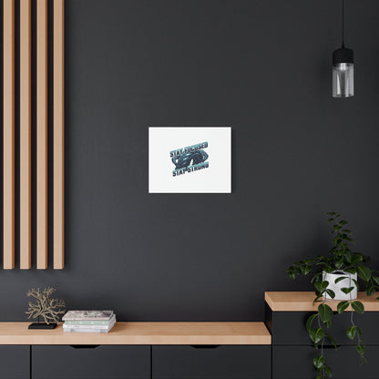 Stay Focused Stay Strong Gym Canvas Wall Art