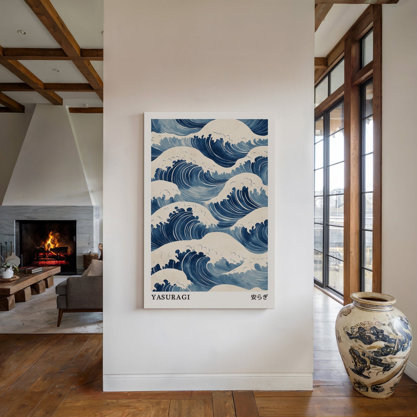 Japanese Wave Print Ukiyo-e Ocean Wall Art