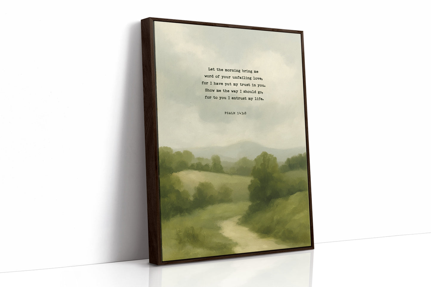 Morning Trust Psalm 143:8 Landscape Faith Print