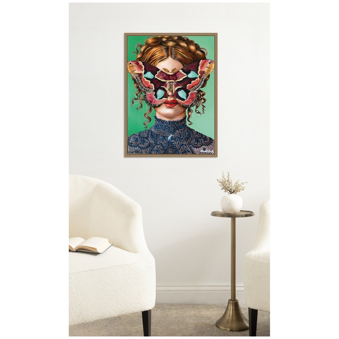Forest Witch Framed Canvas Wall Art Print