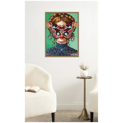 Forest Witch Framed Canvas Wall Art Print