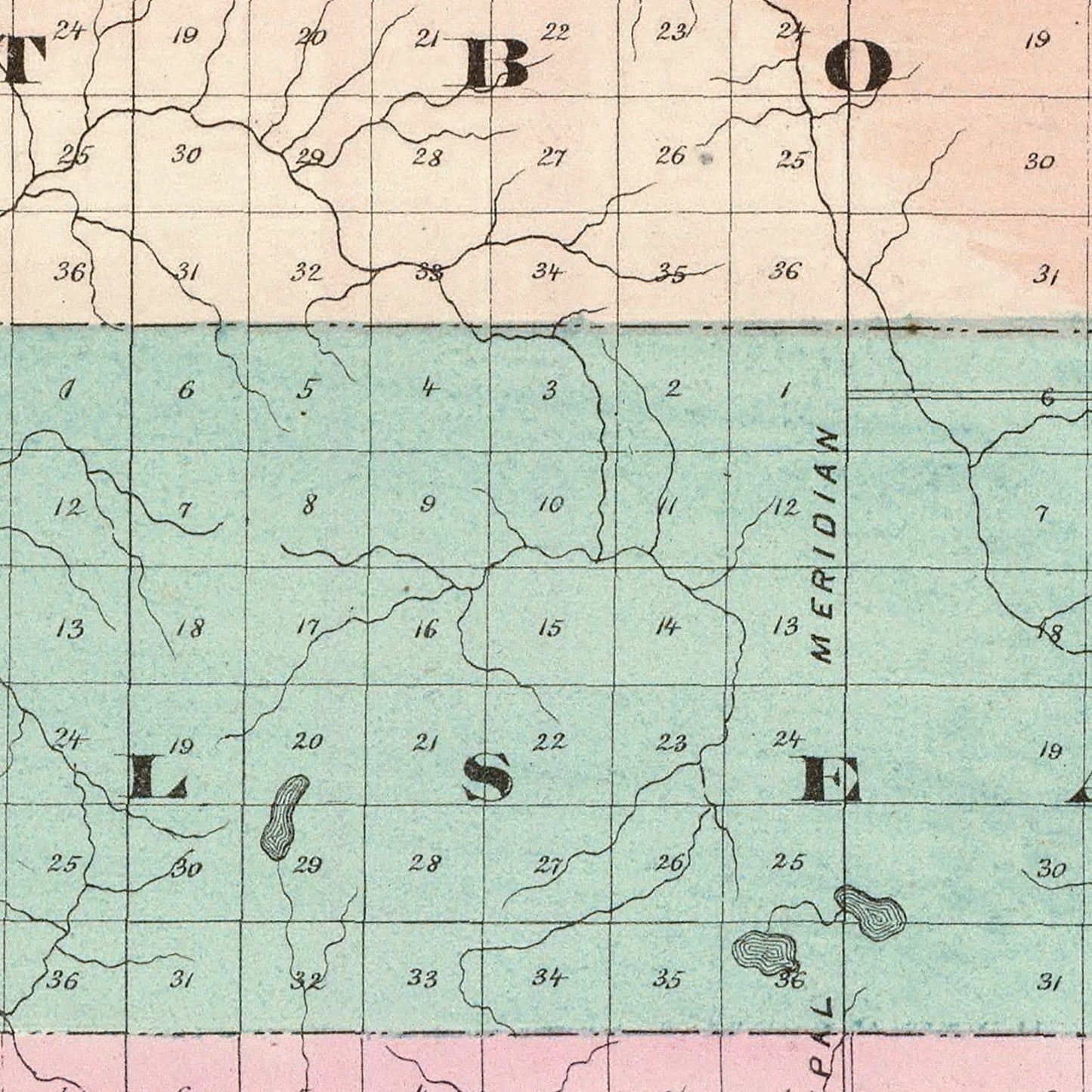 Vintage Map of Taylor County, Wisconsin, 1878