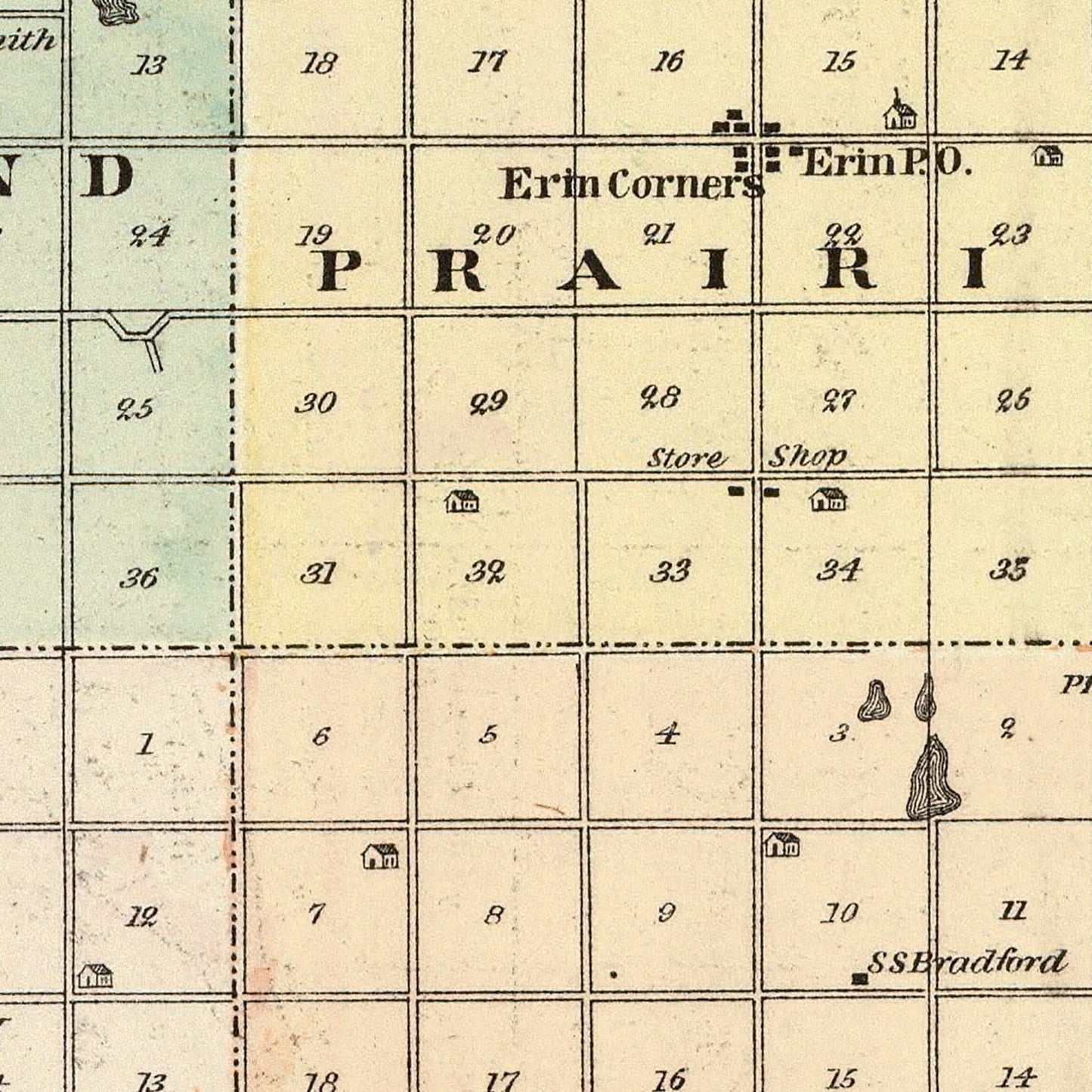 Vintage Map of St. Croix County, Wisconsin, 1878