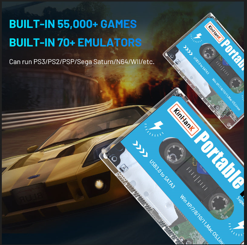 GameVault 500GB - Instantly Transform Your Gaming World with 55,000+ Games!