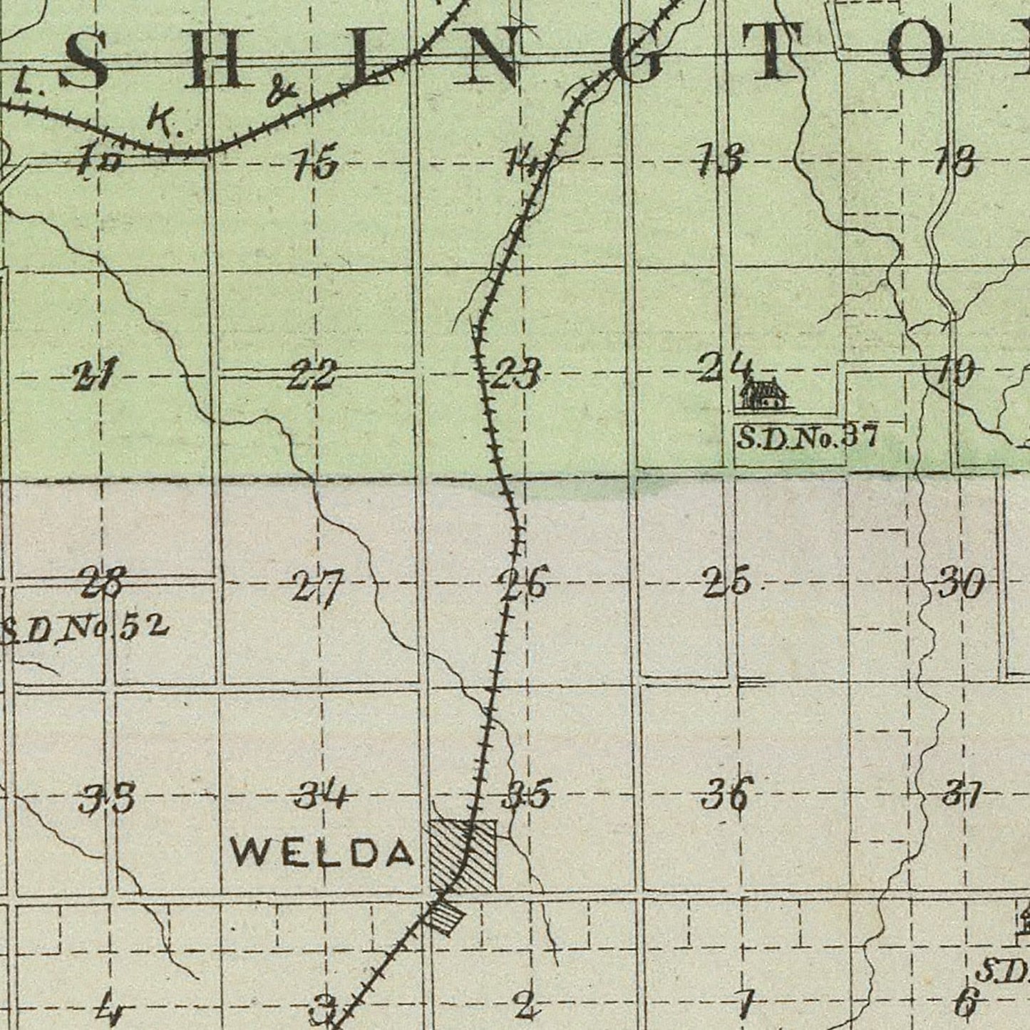 Vintage Map of Anderson County, Kansas, 1887