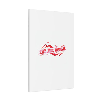 Lift Run Repeat Gym Motivation Canvas Wall Art