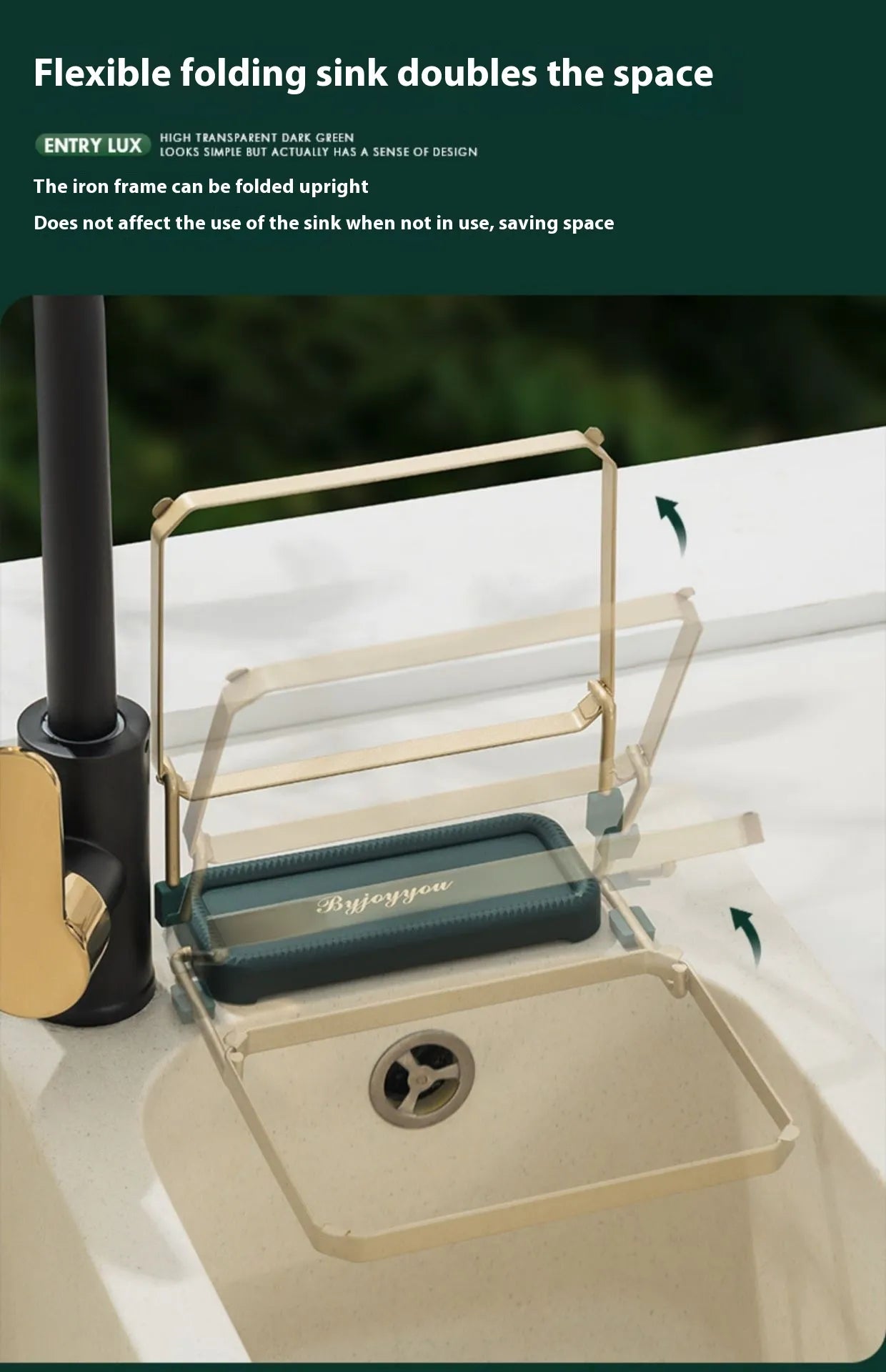 Multifunctional Draining Rack – Declutter & Organize Your Sink Instantly