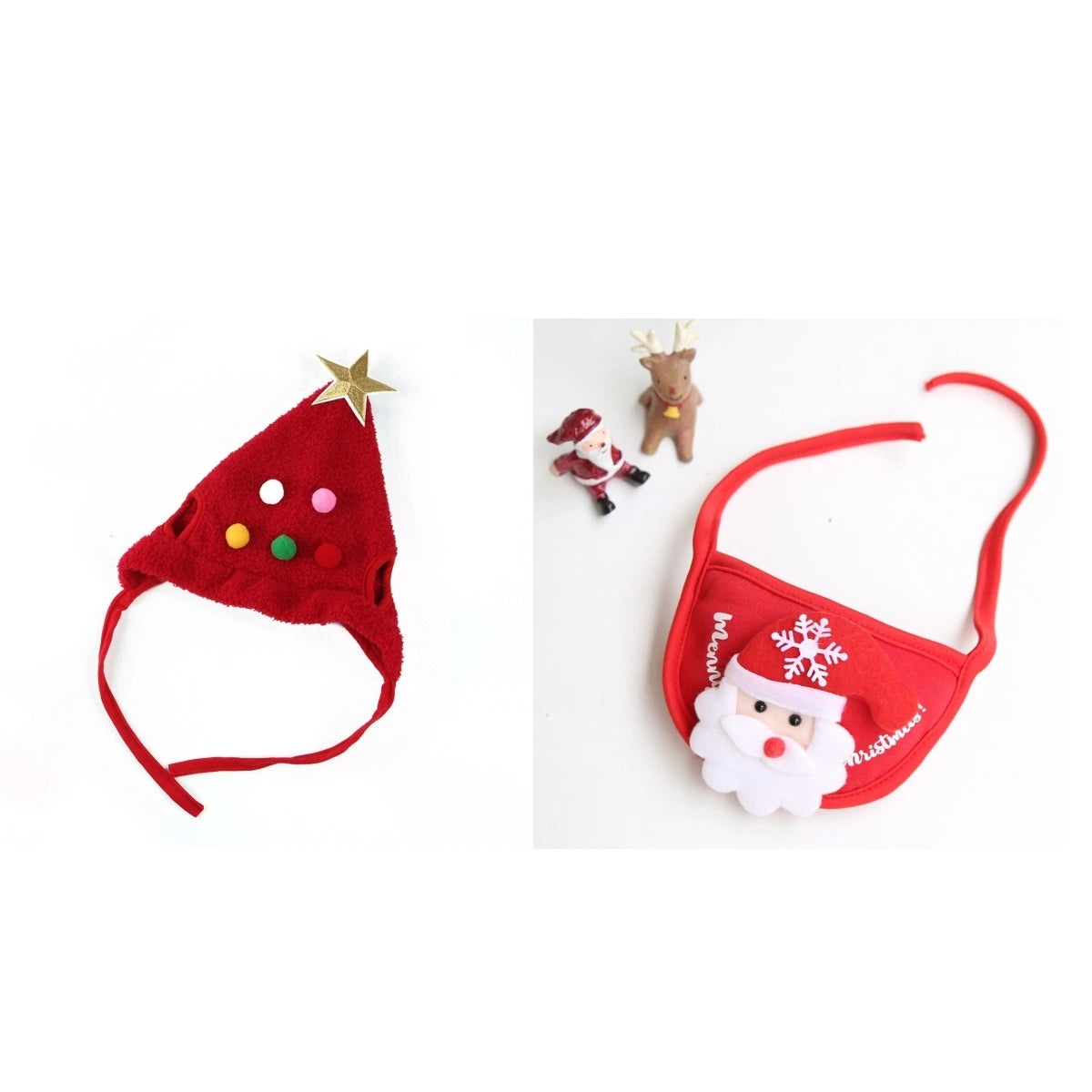 Christmas Pet Hat & Bib: Instantly Festive Photos