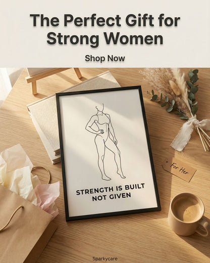 Women Fitness Poster - Strength Is Built Not Given