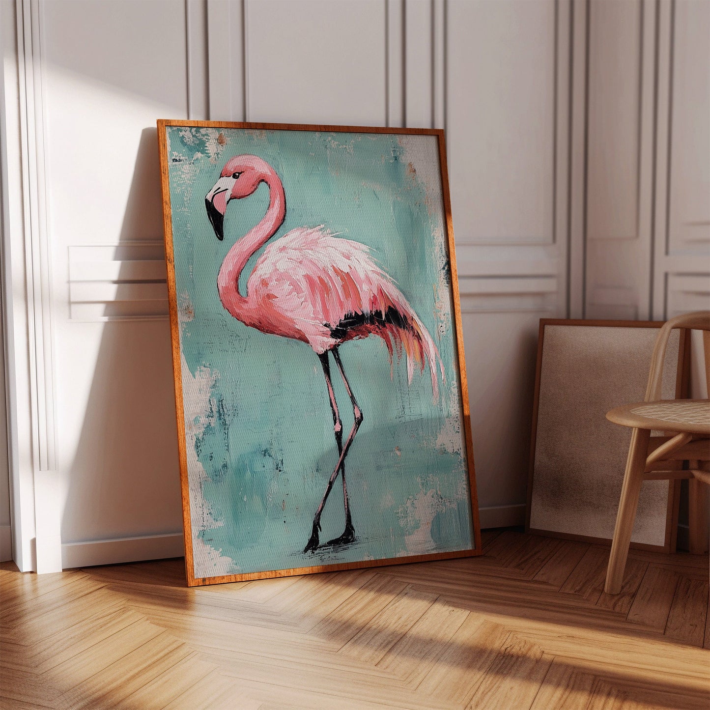 Flamingo Wall Art - Tropical Pink Bird Print