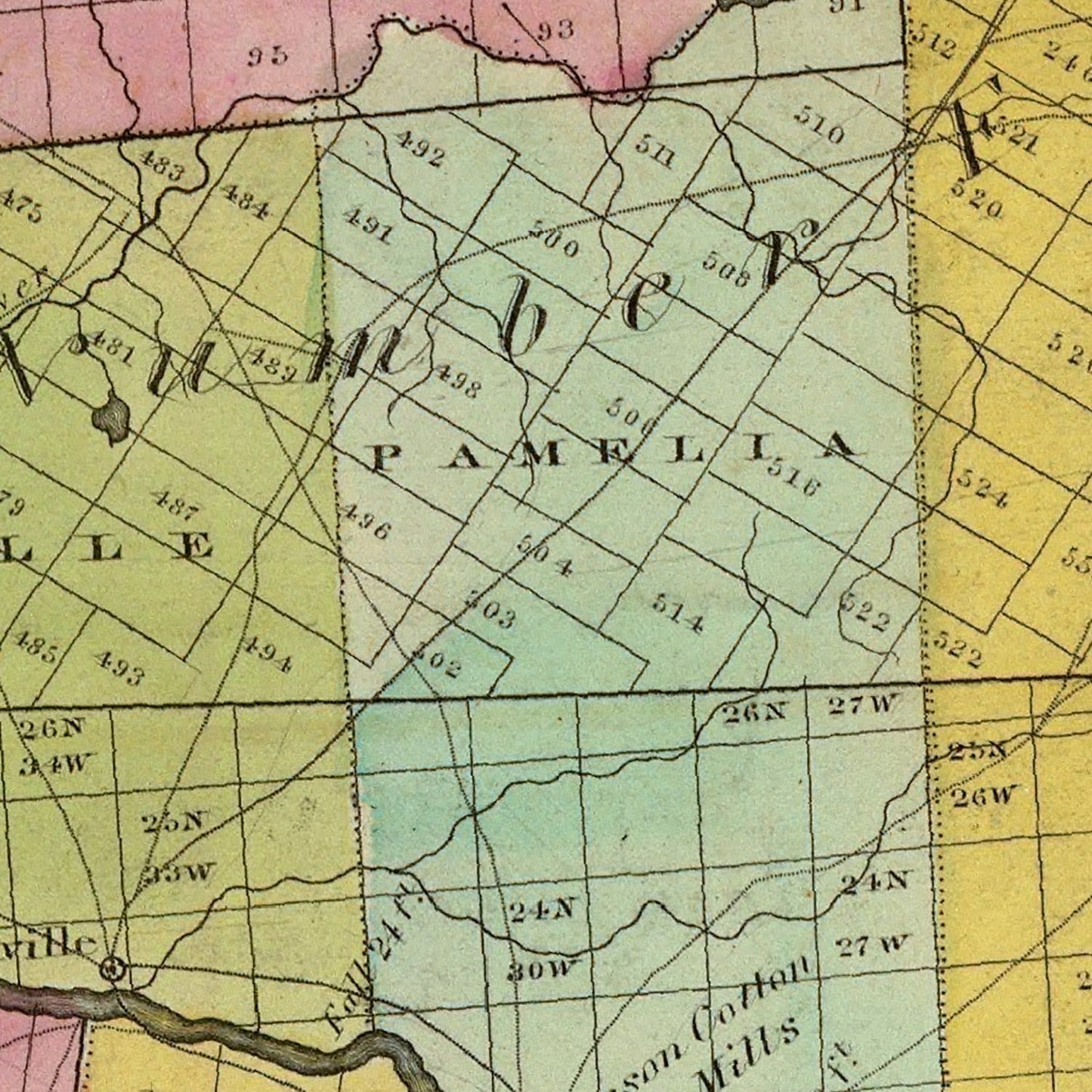 Vintage Map of Jefferson County, New York, 1829