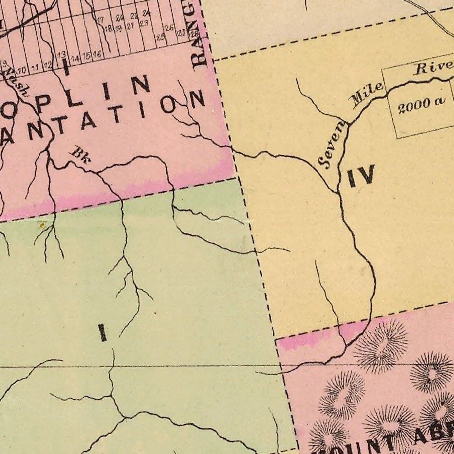 Vintage Map of Franklin County, Maine, 1885