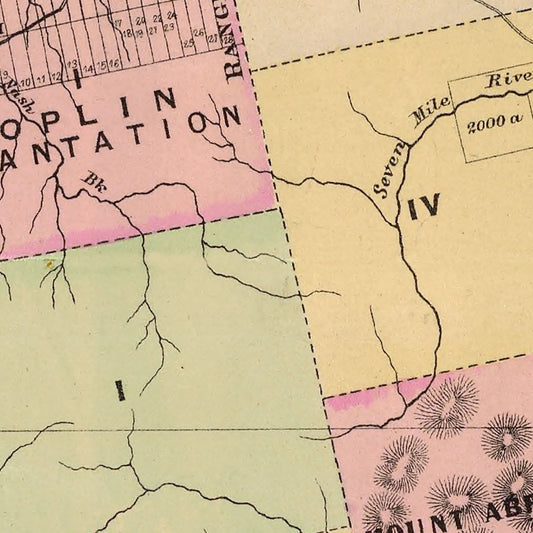 Vintage Map of Franklin County, Maine, 1885