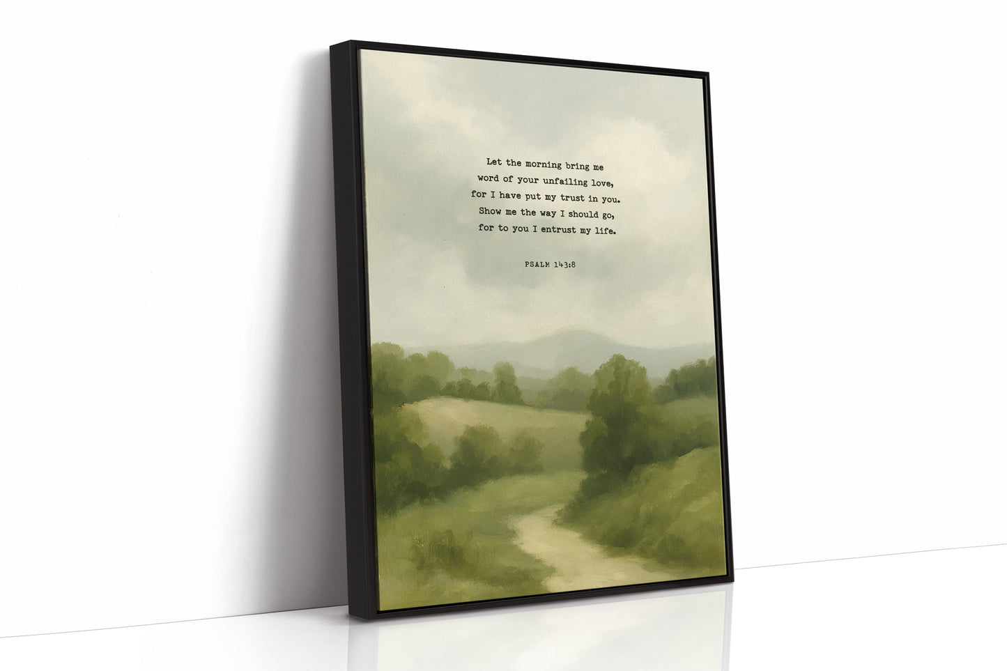 Morning Trust Psalm 143:8 Landscape Faith Print