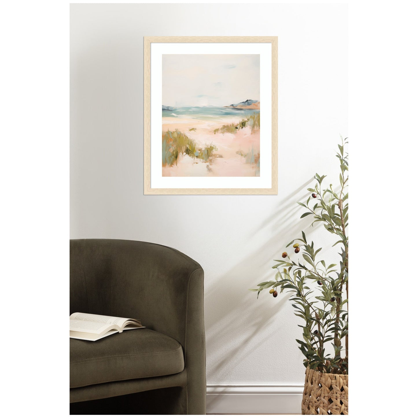Tranquil Mountain Landscape Framed Wall Art