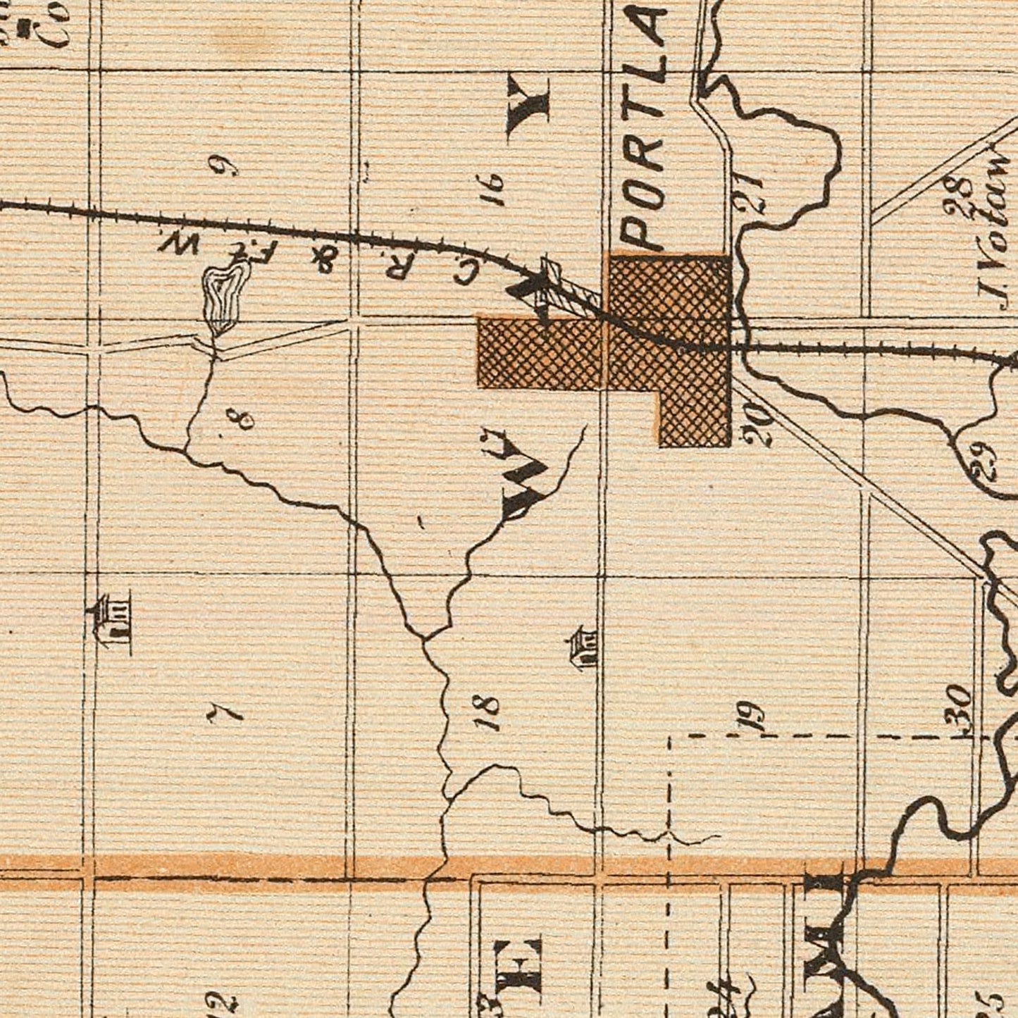 Vintage Map of Jay County, Indiana, 1876