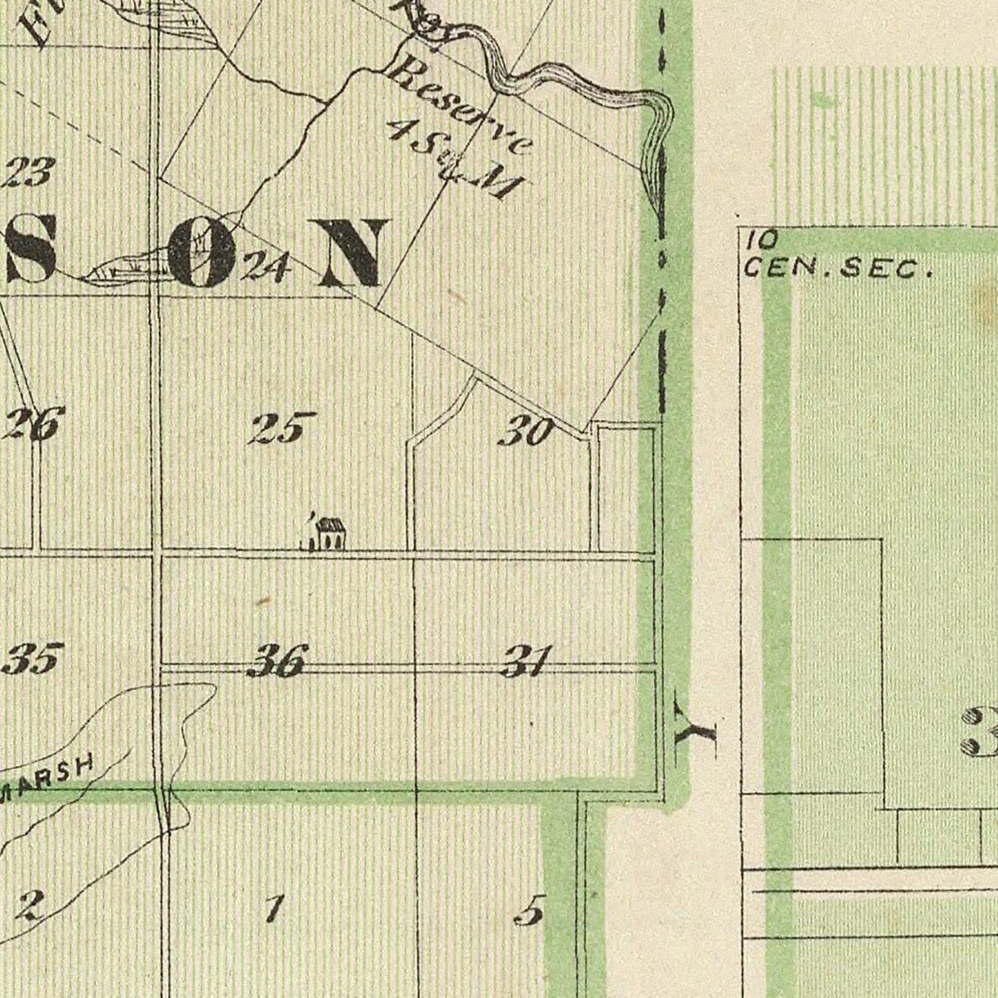 Vintage Map of Blackford County, Indiana, 1876