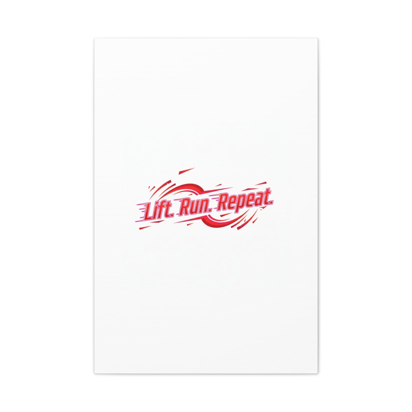 Lift Run Repeat Canvas | Fitness Wall Art, Gym Motivation