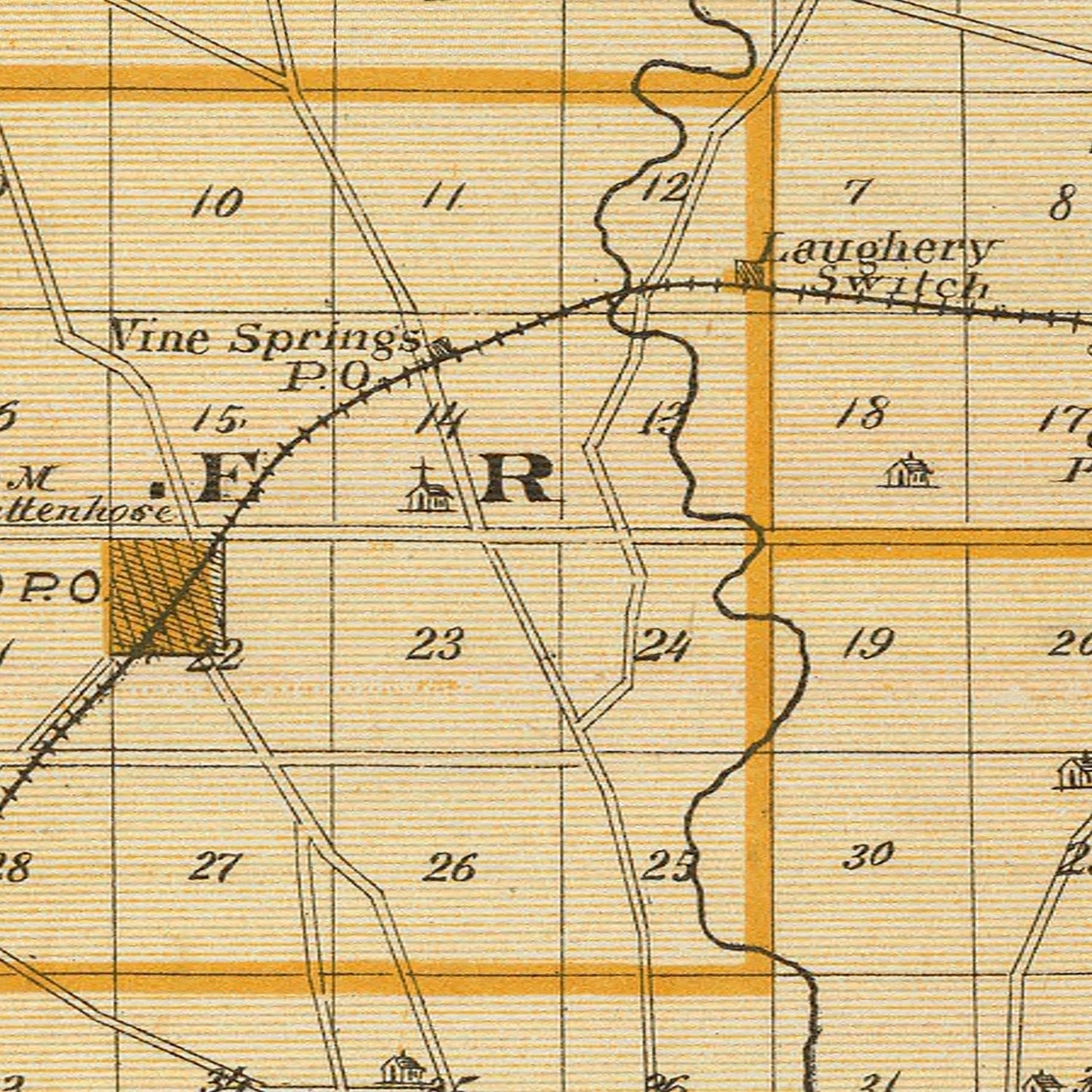 Vintage Map of Ripley County, Indiana, 1876