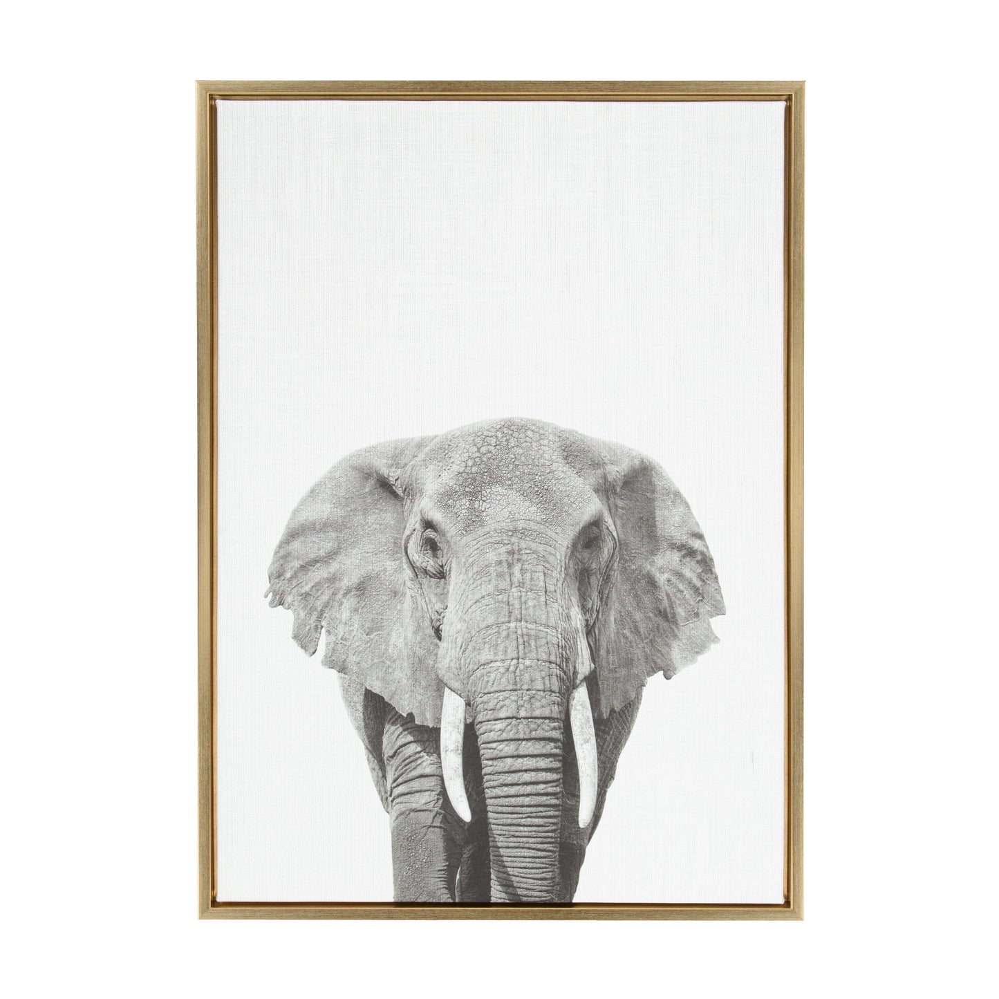 Sylvie Elephant Framed Canvas by Simon Te of Tai Prints