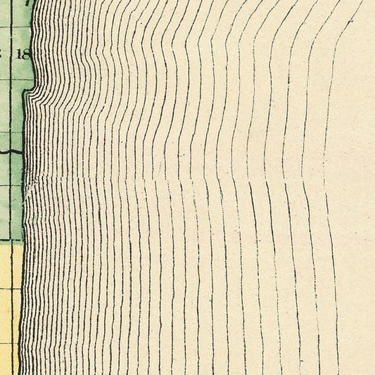 Vintage Map of Saginaw County, Michigan, 1873