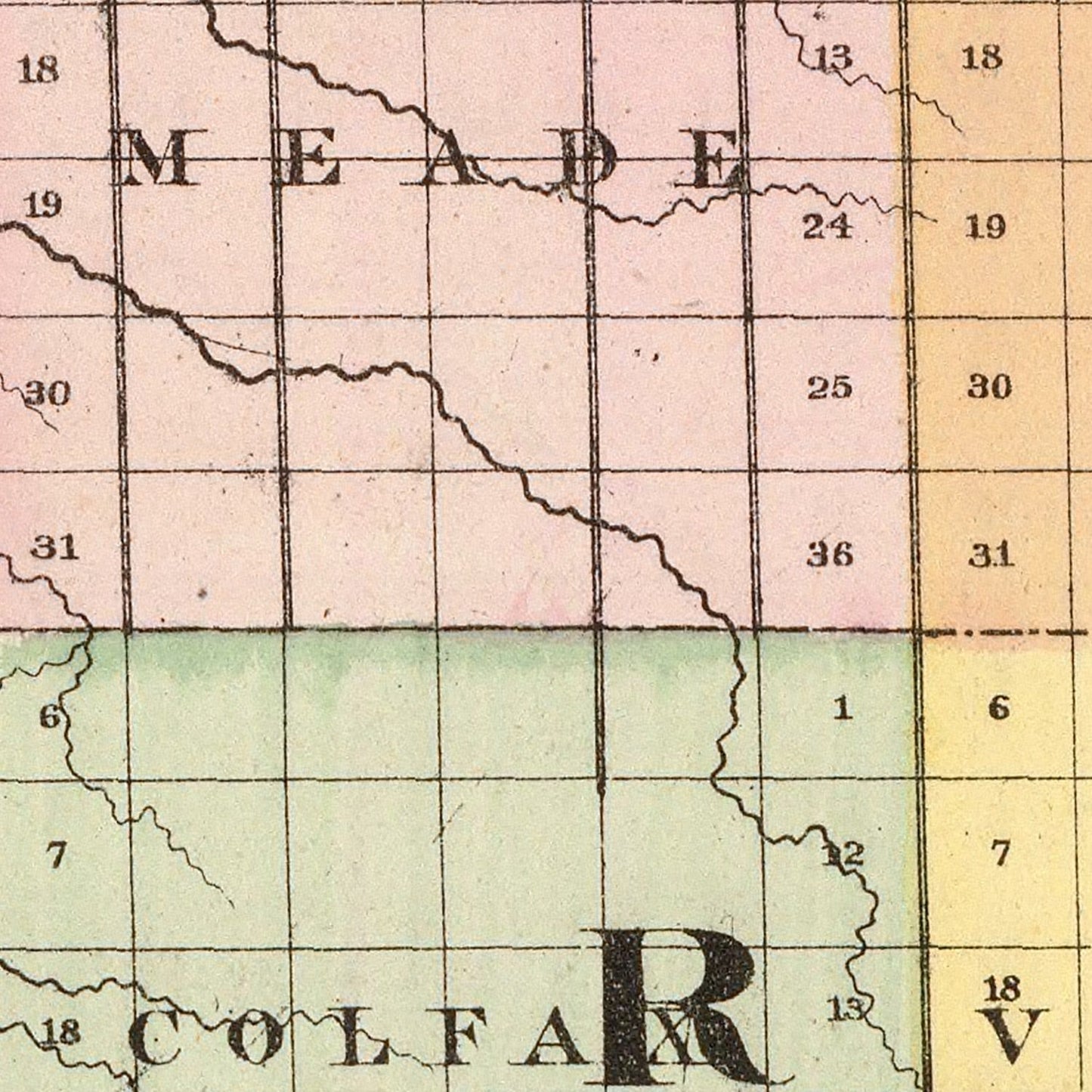 Vintage Map of Huron County, Michigan, 1873