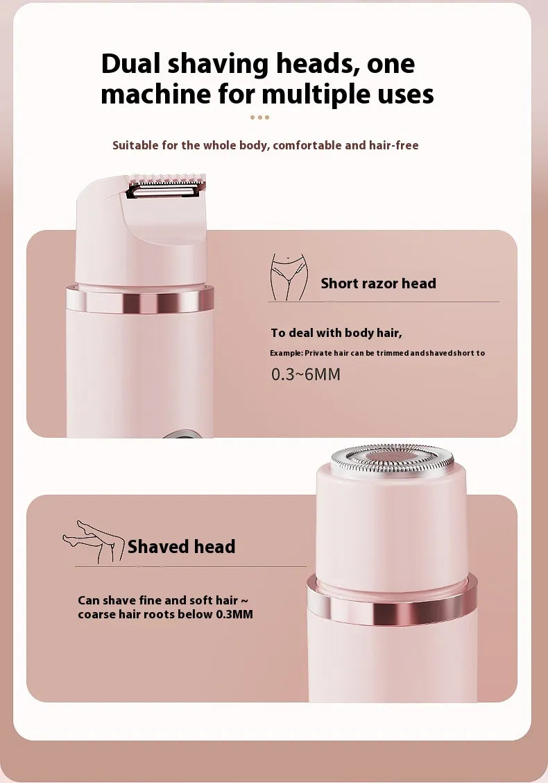 Dual-Head Women’s Electric Shaver – Smooth Skin, Zero Fuss