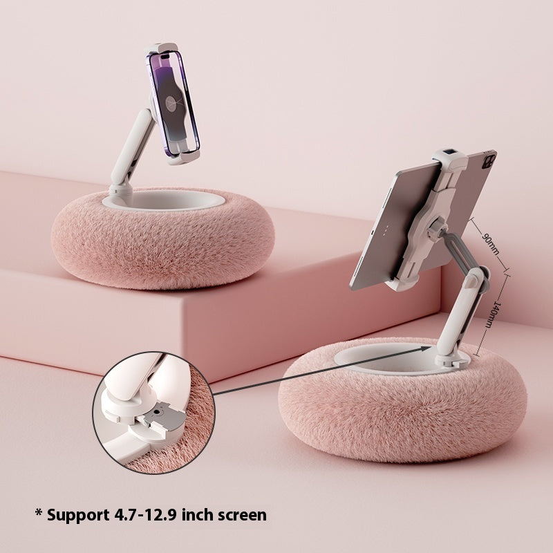 Fuzzy Bowl Phone & Tablet Holder – The Ultimate Hands-Free Comfort Stand!