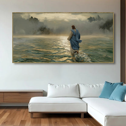 Walking on Water Faith Canvas Wall Art VI