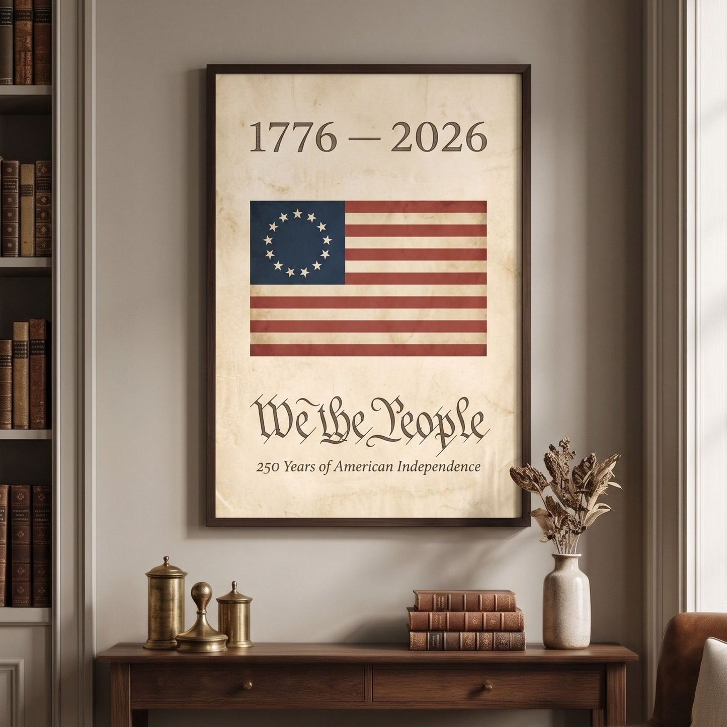 1776 American Flag Wall Art - We the People