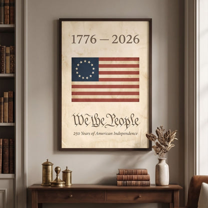 1776 American Flag Wall Art - We the People