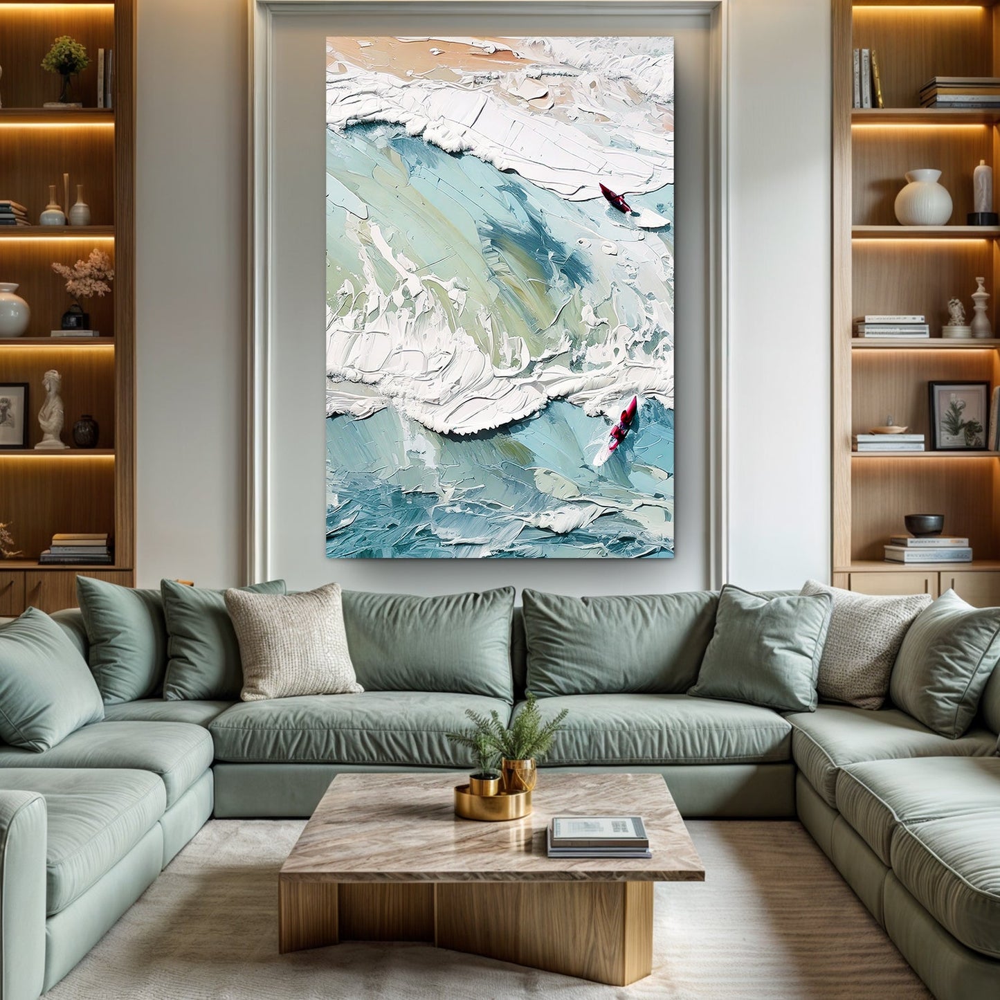 3D Sea Canvas Wall Art