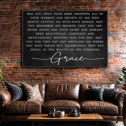 Unending Grace Faith Canvas Sign