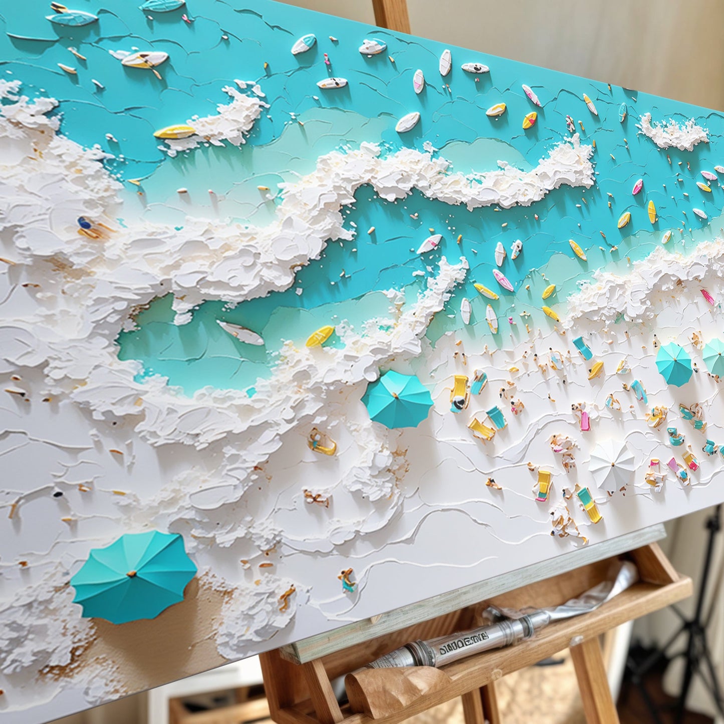 Beach Days Coastal Canvas Wall Art XI