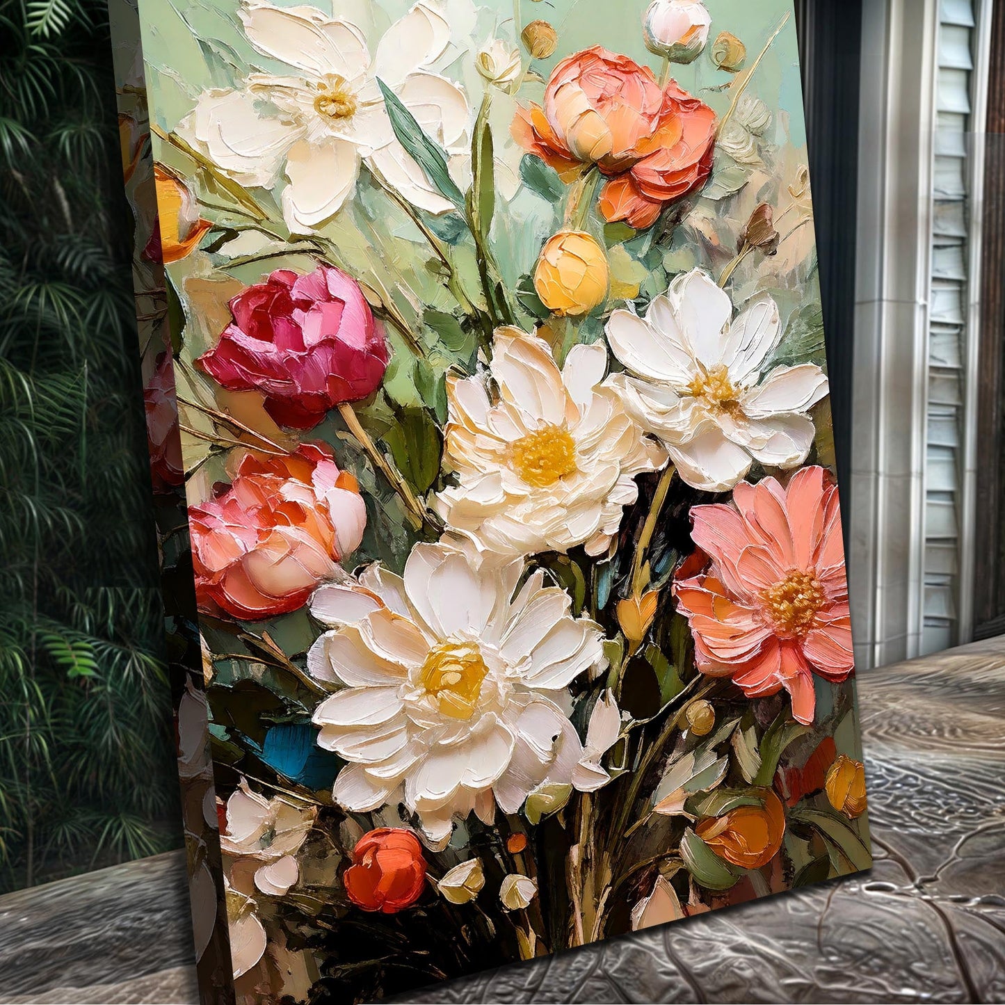 Serene Blossoms Floral Canvas Wall Art