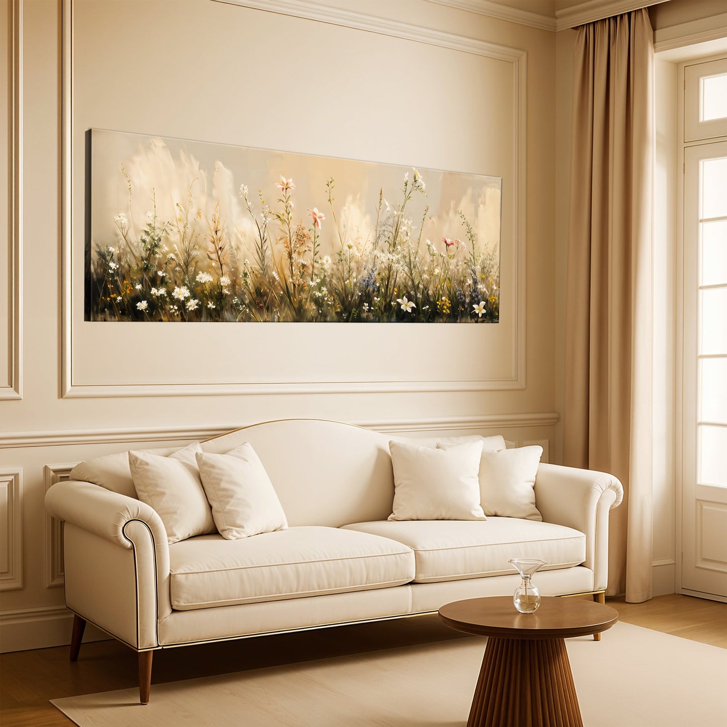 Mountain River Landscape Canvas Wall Art