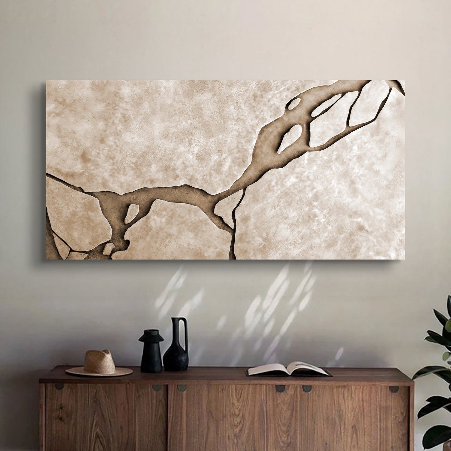 Muddy Abstract Canvas Wall Art