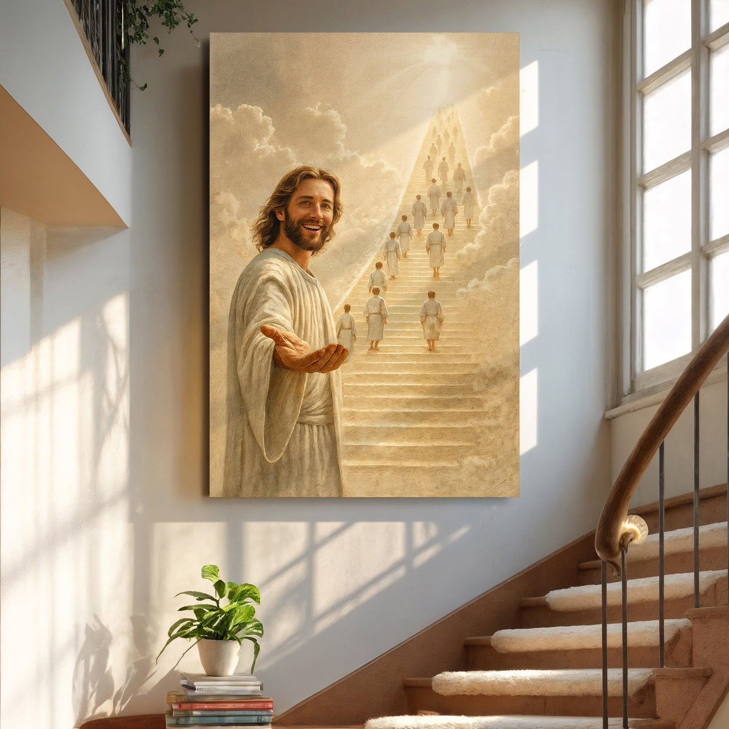 Stairway To Heaven Faith Canvas Wall Art