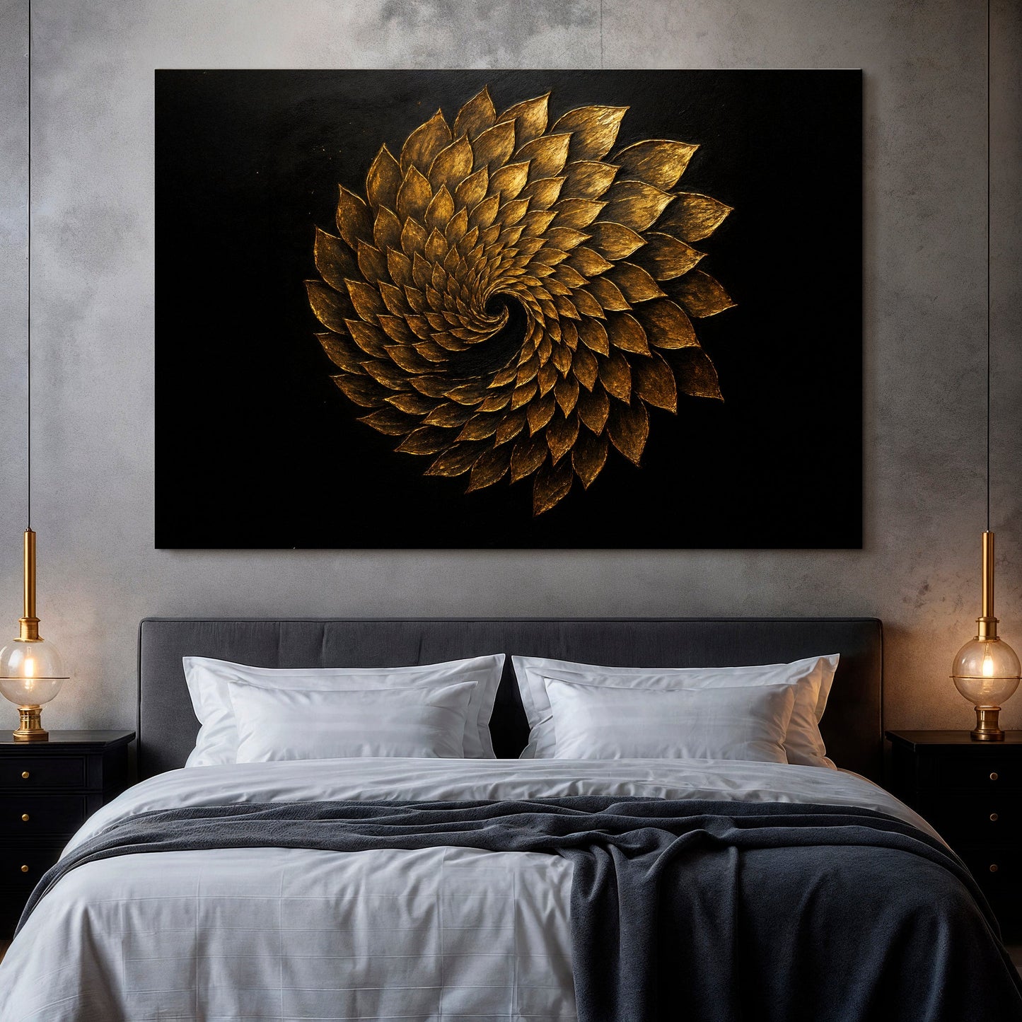 Winged Harmony Abstract Canvas Wall Art