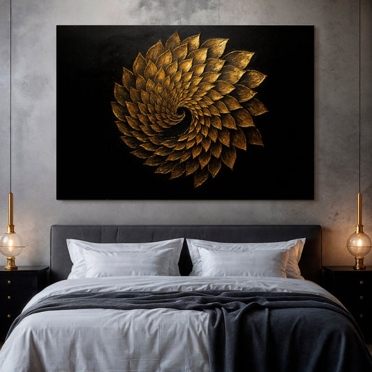 Winged Harmony Abstract Canvas Wall Art