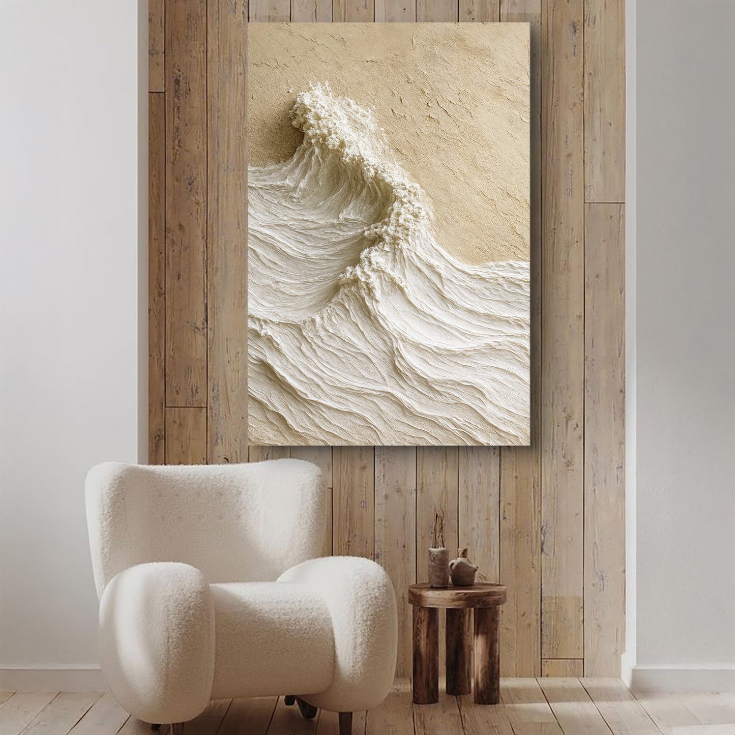 Modern Neutral Mountain Canvas Wall Art